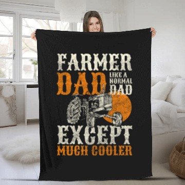 Discover Farmer Farm Cow Fleece Blankets
