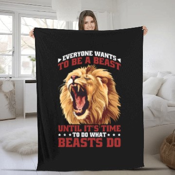 Discover Everyone Wants To Be A Beast 2 Fleece Blankets
