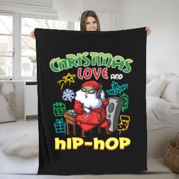 Discover Christmas, Love & Hip Hop, Santa’s Holiday Look Fleece Blankets