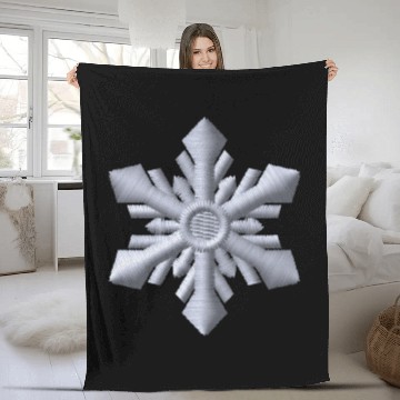 Discover Snowflake embroidered Fleece Blankets