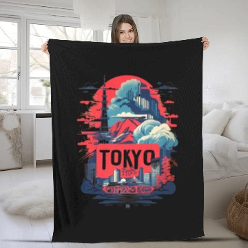 Discover Fleece Blankets with distinctive Tokyo design