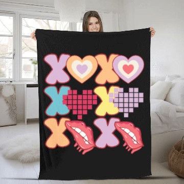 Discover Happy Easter Bunny, Easter Day Fleece Blankets