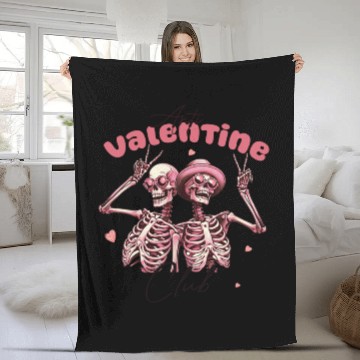 Discover Valentines Cute, Valentine Retro Fleece Blankets