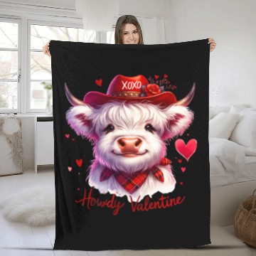 Discover Howdy Valentine, Valentines Day Fleece Blankets