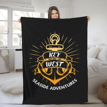 Discover FLORIDA KEYS SEA ADVENTURES IN KEY-WEST Keys Fleece Blankets