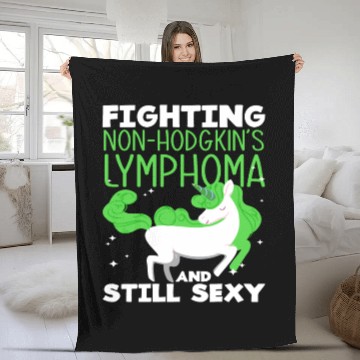 Discover Non-Hodgkin Lymphoma Awareness Still Sexy Fleece Blankets