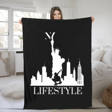 Discover NEW YORK CITY LIFESTYLE Fleece Blankets