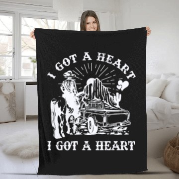 Discover I Got A Heart Like A Truck Fleece Blankets