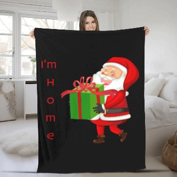 Discover Santa's Joyful Return Fleece Blankets
