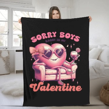 Discover Valentines Day, Valentine Retro Fleece Blankets