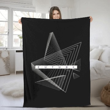 Discover Geometric Triangles - Future Fleece Blankets