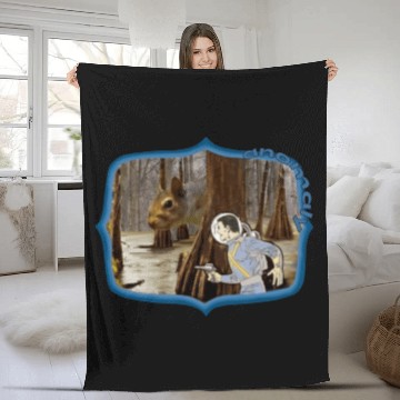 Discover Otherworldly Sci-fi Squirrel Fleece Blankets