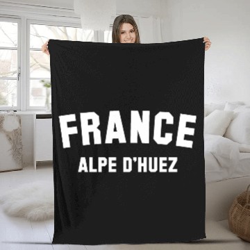Discover ALPE DHUEZ France Fleece Blankets