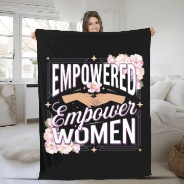 Discover strength in sisterhood Fleece Blankets