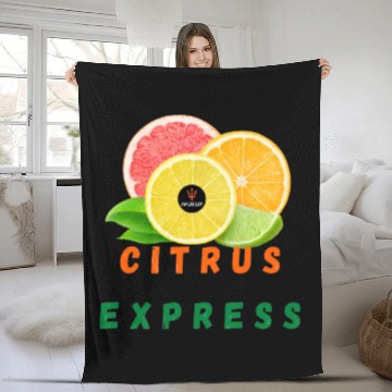 Discover Citrus Express Fleece Blankets