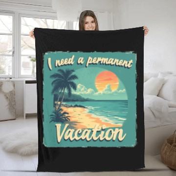 Discover Sun, Sand, and Sea: Beach Bliss Fleece Blankets