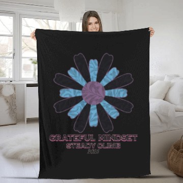 Discover Grateful Mindset Steady Climb 2025 Fleece Blankets