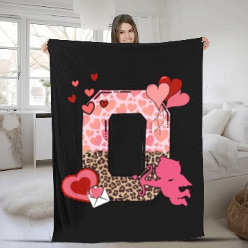 Discover Valentines Day, Retro Valentine, Coquete Valentine Fleece Blankets