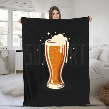 Discover Support Day Drinking Fleece Blankets