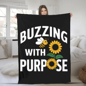 Discover Bee-Friendly Gardener Pollinator Garden and Save Fleece Blankets