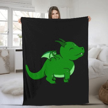 Discover Chibi Dragon Fleece Blankets