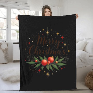 Discover Merry Christmas Toddler Fleece Blankets