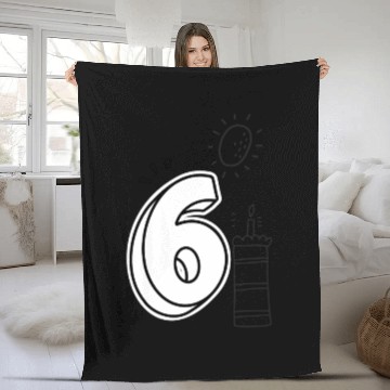 Discover Coloring Fleece Blankets: Number 6 – Fun Birthday Keepsake