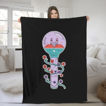 Discover K-Pop Korean Pop Music South Korea Kpop Lightstick Fleece Blankets