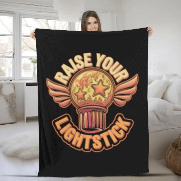 Discover K-Pop Korean Pop Music South Korea Kpop Lightstick Fleece Blankets