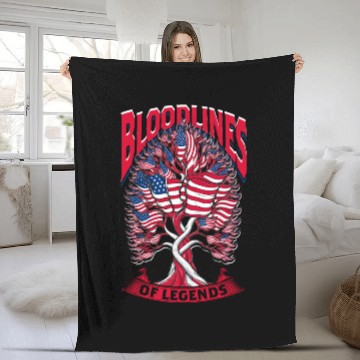 Discover Genealogy Genealogist USA American Ancestry Fleece Blankets