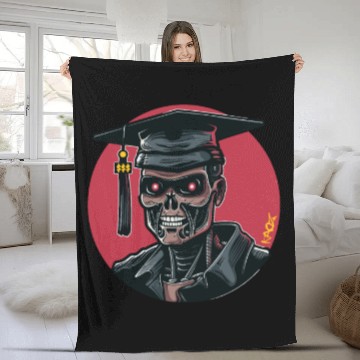Discover Cyborg Graduate Fleece Blankets