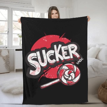 Discover Lollipop Sucker Fleece Blankets