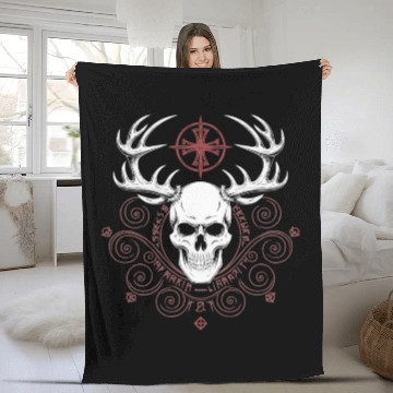 Discover Asatru Valhalla Scandinavian Pride Norsemen Viking Fleece Blankets