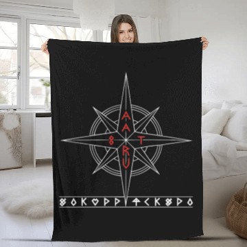 Discover Asatru Valhalla Scandinavian Pride Norsemen Viking Fleece Blankets