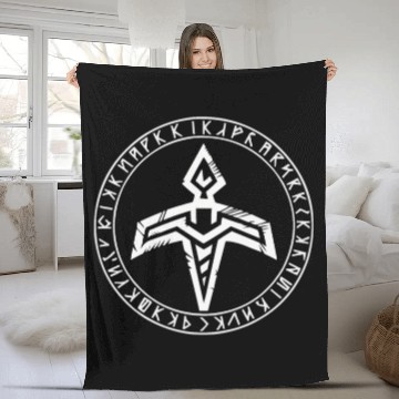 Discover Asatru Valhalla Scandinavian Pride Norsemen Viking Fleece Blankets