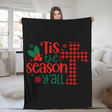 Discover Tis the Season Y'all, Christmas Fleece Blankets
