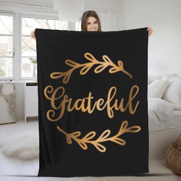 Discover Grateful 1 Fleece Blankets