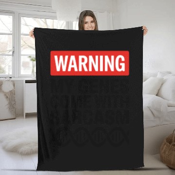 Discover Sarcastic Genealogy DNA Test Genetics Biologist Fleece Blankets