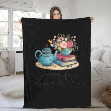 Discover Dreamy Cottagecore Vibes Fleece Blankets