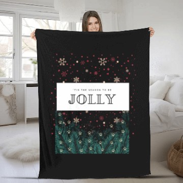 Discover 'Tis The Season To Be Jolly Fleece Blankets