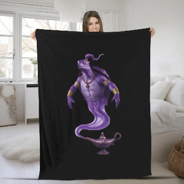 Discover Mystic Turtle Genie - Wishes and Wisdom Fleece Blankets