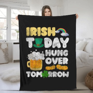 Discover Irish Vacation Ready Tourism Alcohol Fleece Blankets
