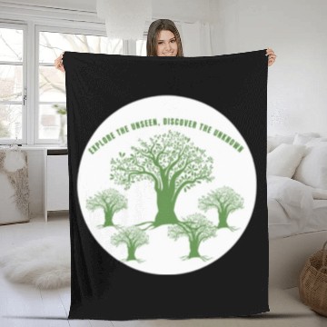 Discover Green Tree Environmentalism Advocacy Fleece Blankets