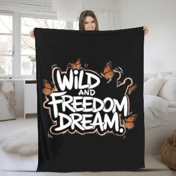 Discover Butterfly Design Fleece Blankets