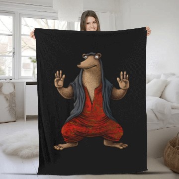 Discover Mole Yoga Fleece Blankets