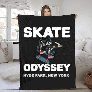 Discover Skate Odyssey – Hyde Park Skate Shop Fleece Blankets