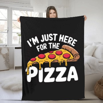 Discover pizza national day celebrating Fleece Blankets