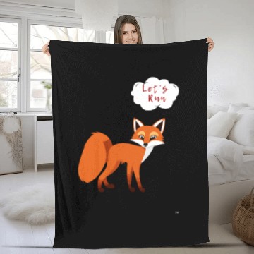 Discover 24Playful Frog: Let's Run! Fleece Blankets