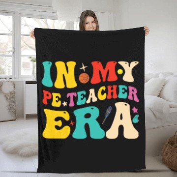 Discover In My PE Teacher Era Funny Physical Education Fleece Blankets
