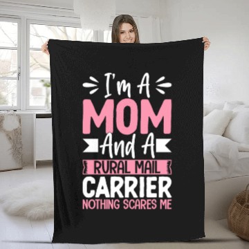 Discover Postal Service Worker Mail Lady Mom Rural Mail Fleece Blankets
